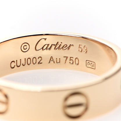 Cartier 18K Yellow Gold 5.5mm LOVE Ring 59 8.75 3 of 3