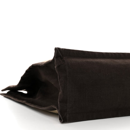 Saint Laurent Linen Calfskin Rive Gauche Tote Natural 9 of 10
