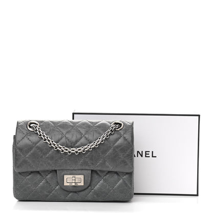 Chanel Aged Calfskin 50th Anniversary 2.55 Reissue 224 Flap Grey 11 of 11