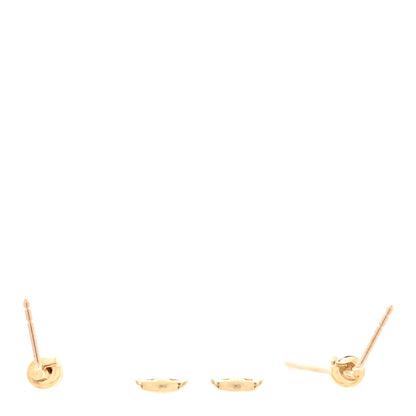 Tiffany 18K Yellow Gold Diamond Tiffany Knot Drop Earrings 3 of 5
