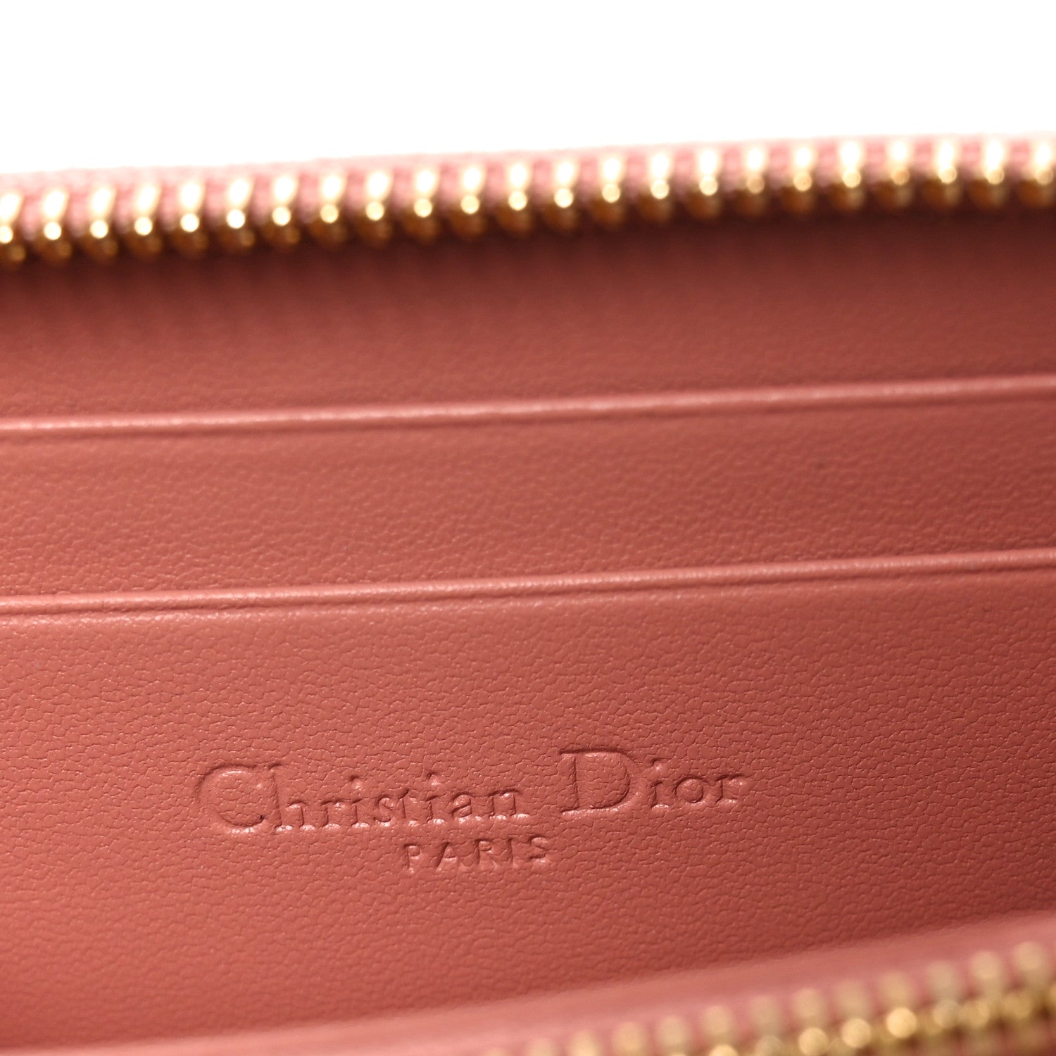 Christian Dior Lambskin Cannage Small Lady Dior Voyageur Coin