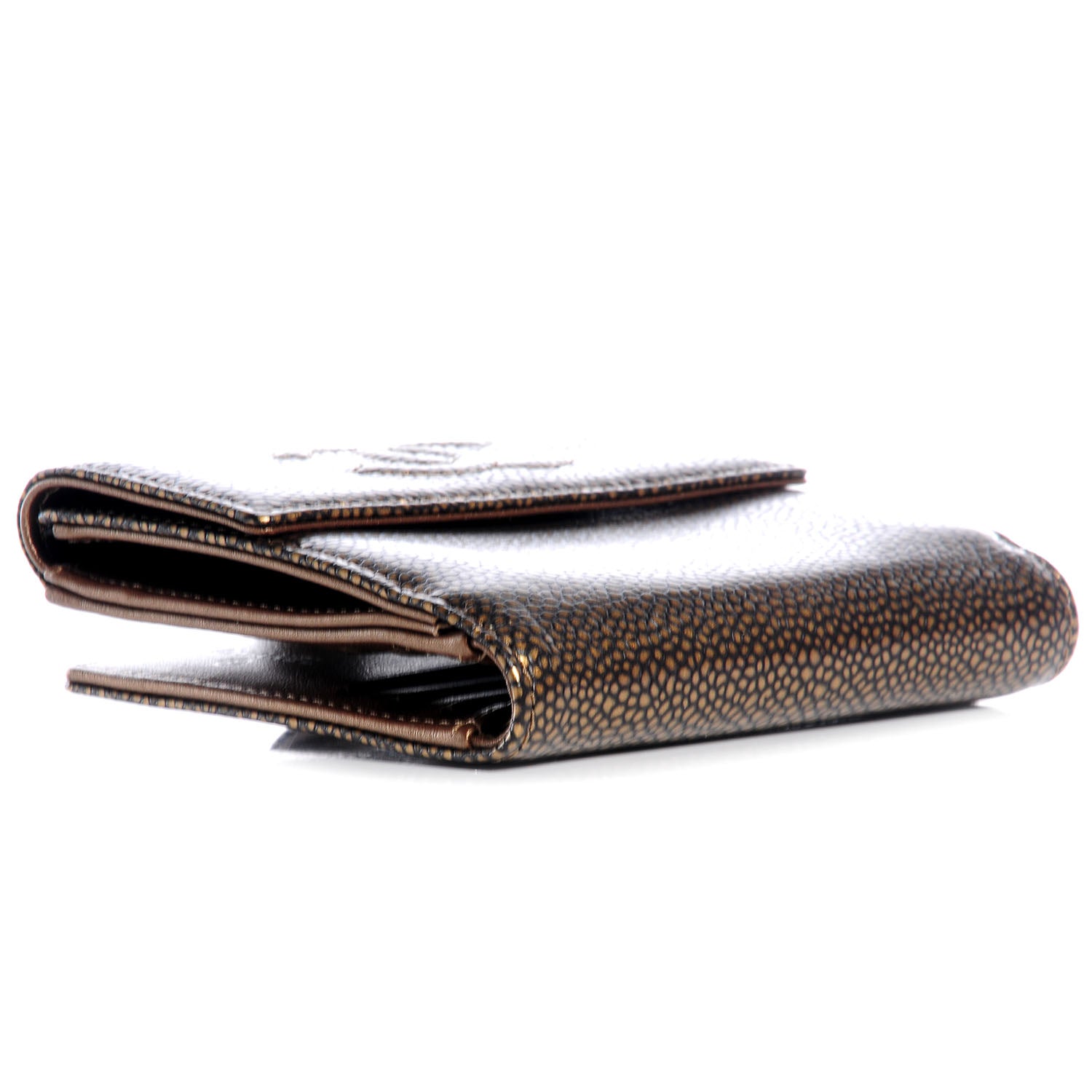 Chanel Caviar CC French Wallet Khaki 4 of 8