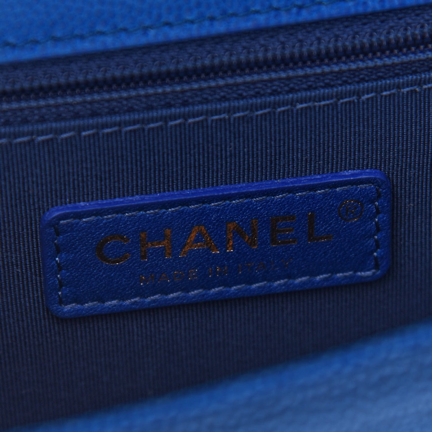 Caviar Quilted Small Sunset On The Sea Flap Blue