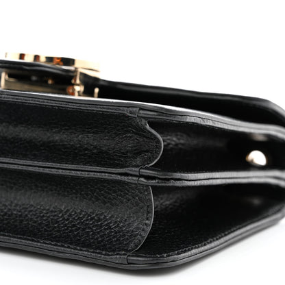 Gucci Dollar Calfskin Small Interlocking G Shoulder Bag Black 10 of 11