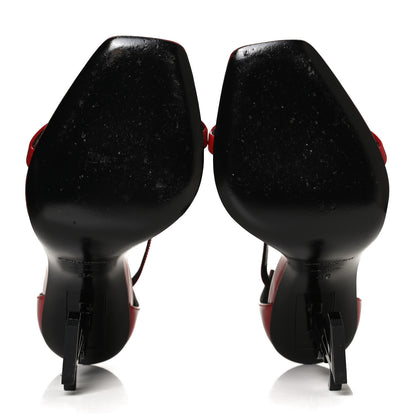 Saint Laurent Patent Opyum Sandals 36 Red 7 of 11