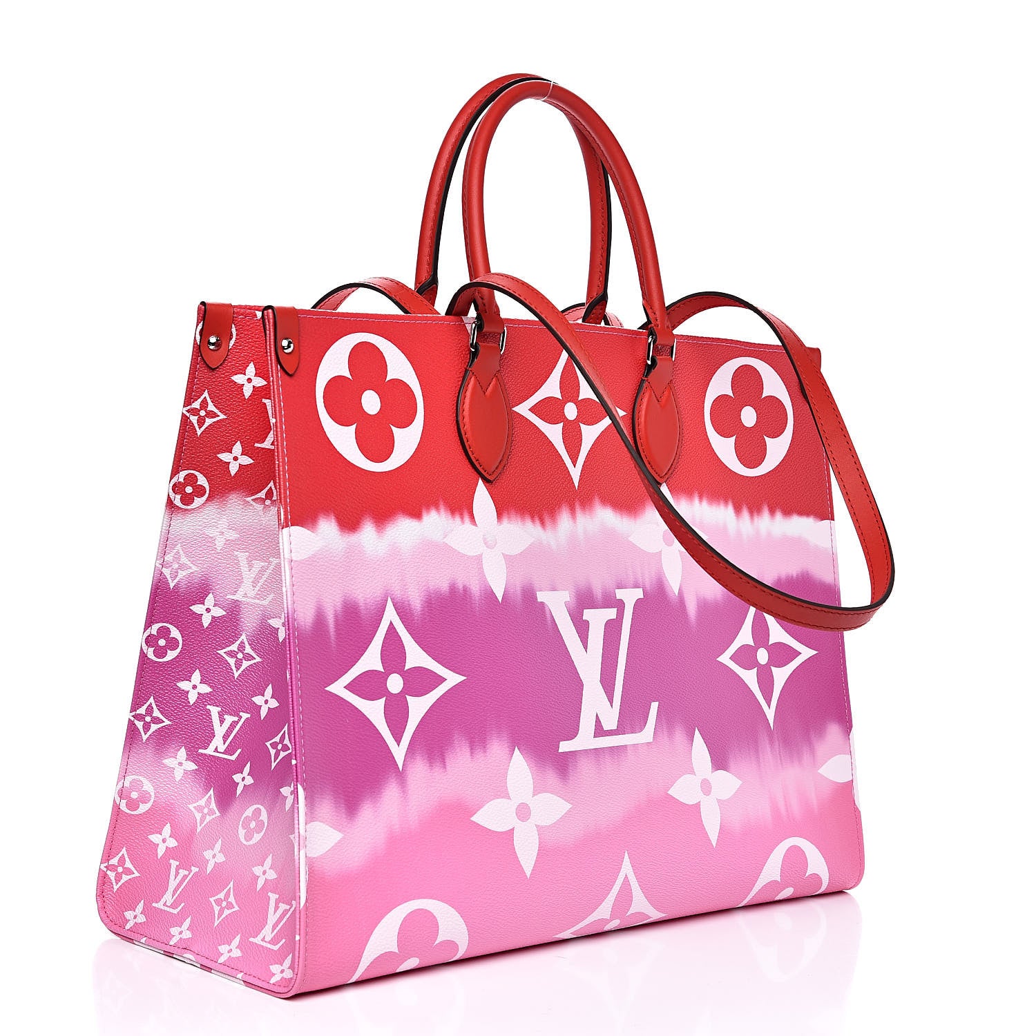 Louis Vuitton Monogram Escale Onthego GM Rouge 3 of 11