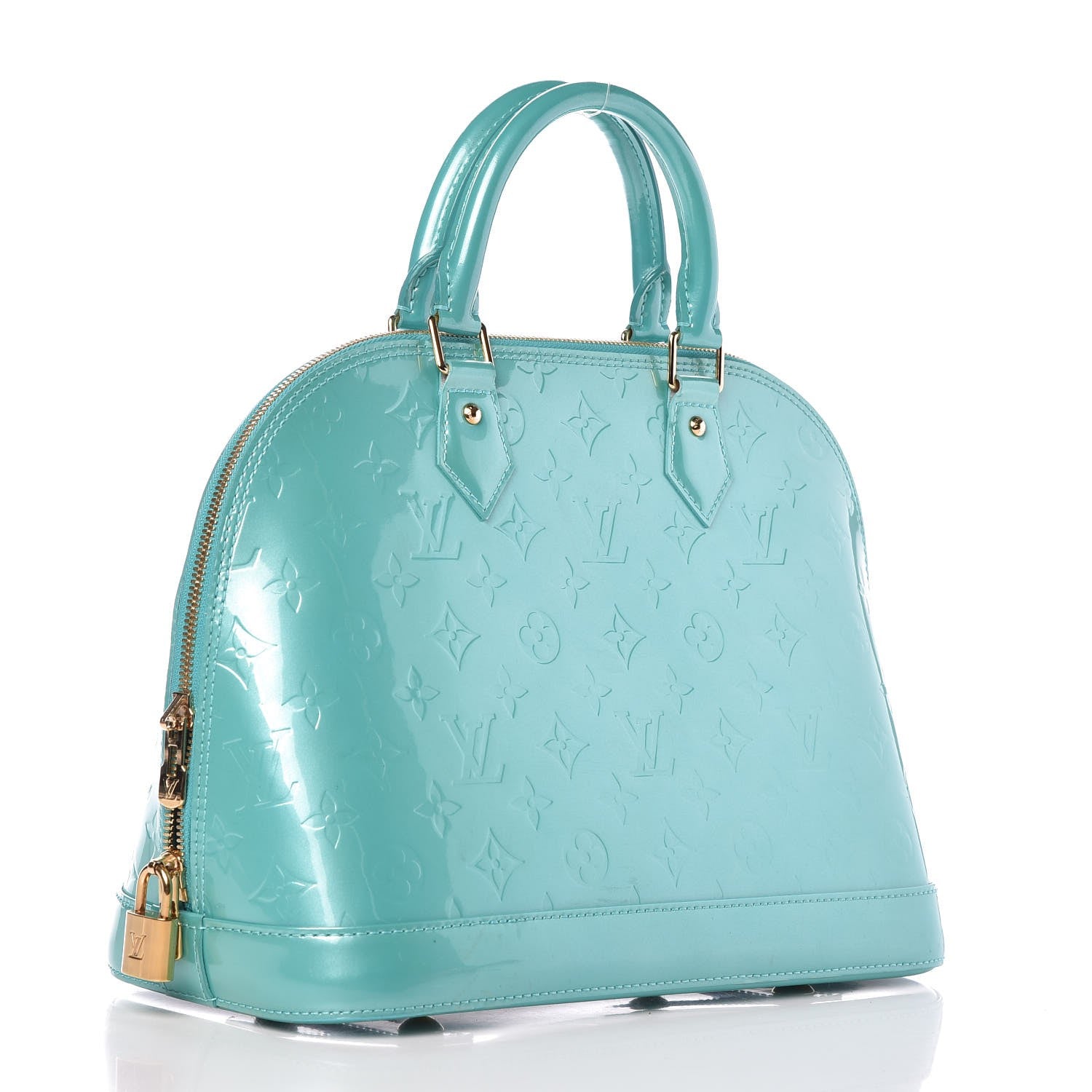 Louis Vuitton Vernis Alma PM Blue Lagon 3 of 9