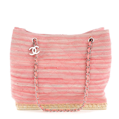 Chanel Tweed Quilted Saint Tropez Tote Pink 1 of 9