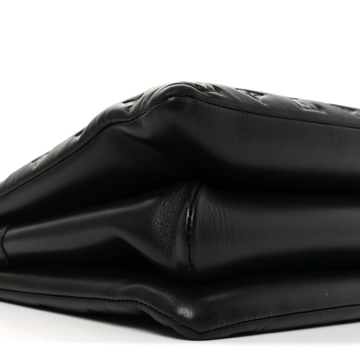 Lambskin Embossed Monogram Coussin MM Black