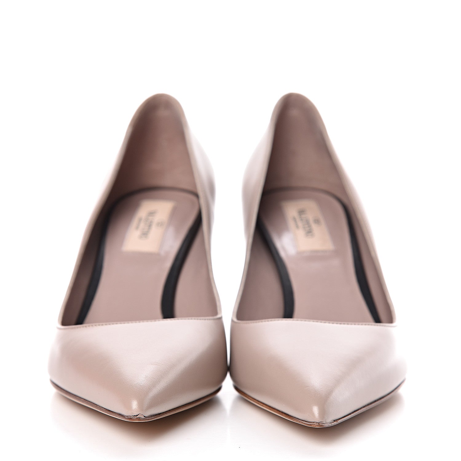 Valentino Garavani Calfskin VLTN Pumps 37 Poudre 2 of 9