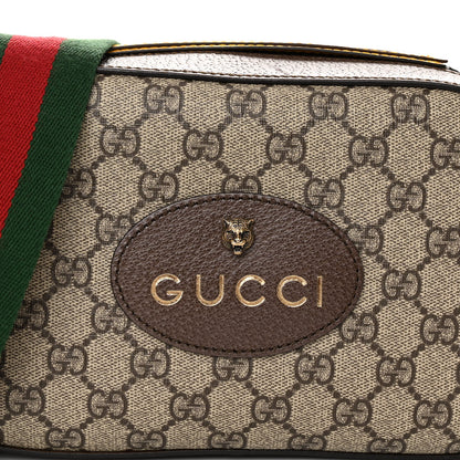Gucci GG Supreme Monogram Web Neo Vintage Shoulder Bag Beige New Acero Crop 8 of 10