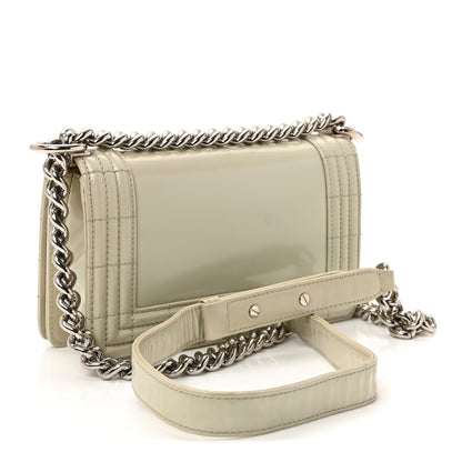Chanel Glazed Calfskin Small Boy Flap Ivory 4 of 19