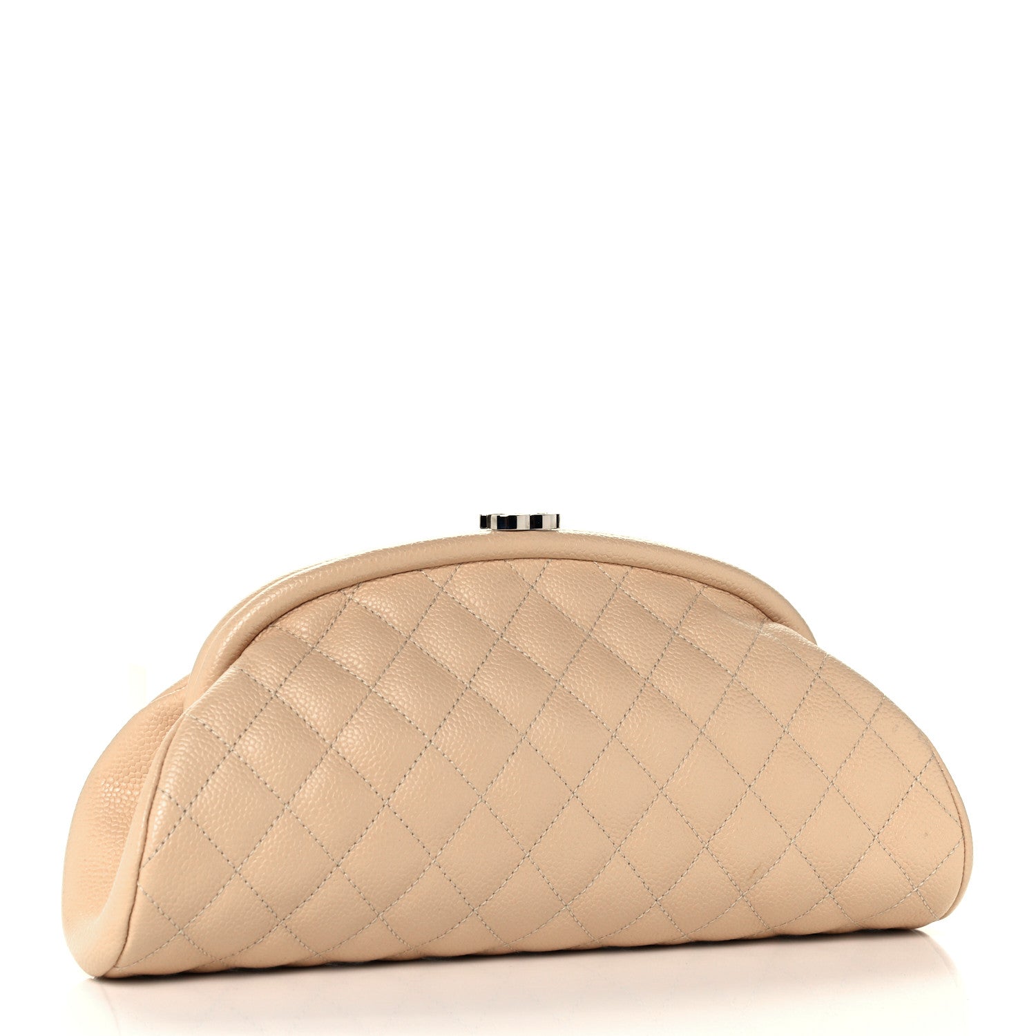 Chanel Caviar Quilted Timeless Clutch Beige 3 of 11