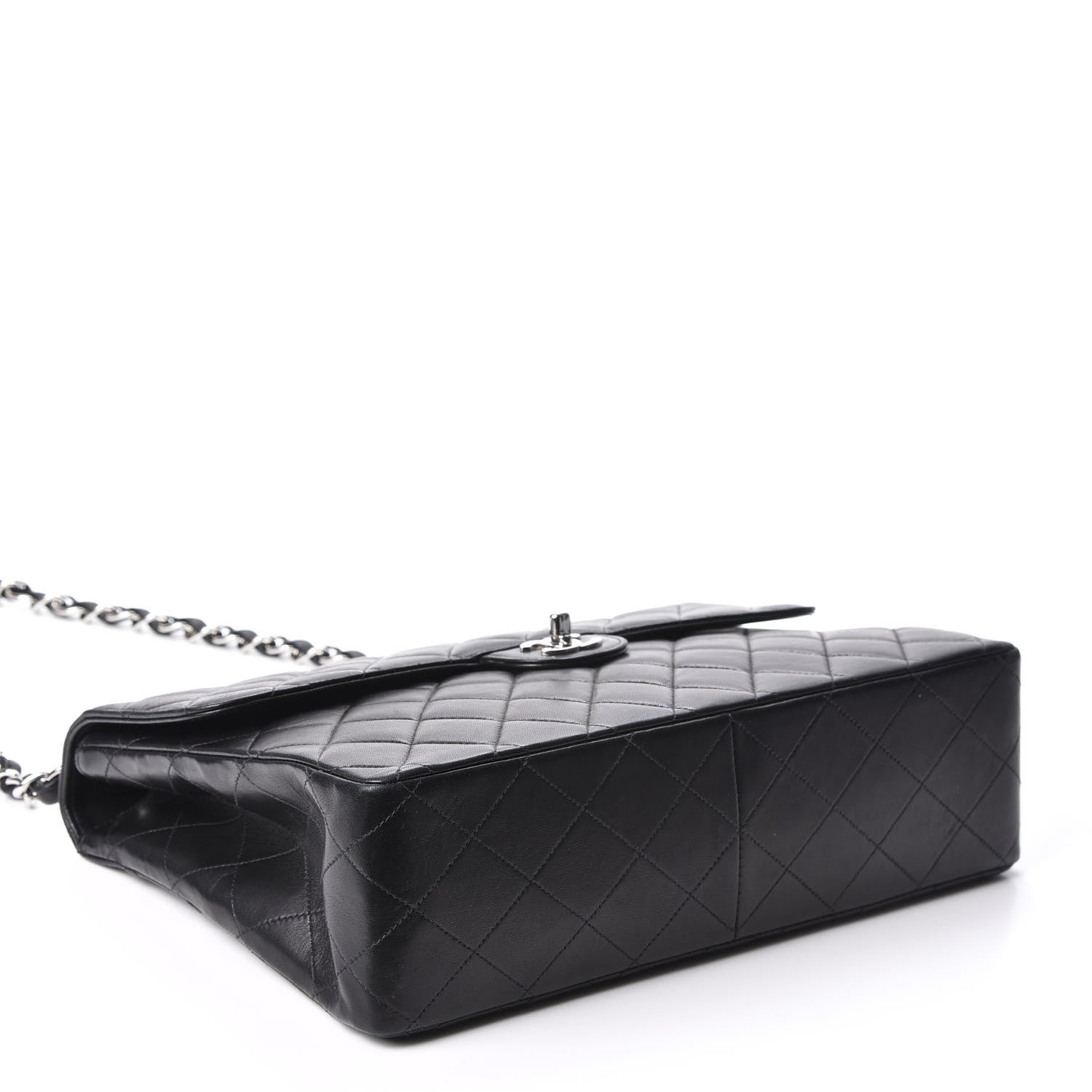 Chanel Lambskin Quilted Jumbo Single Flap Black 3 of 10
