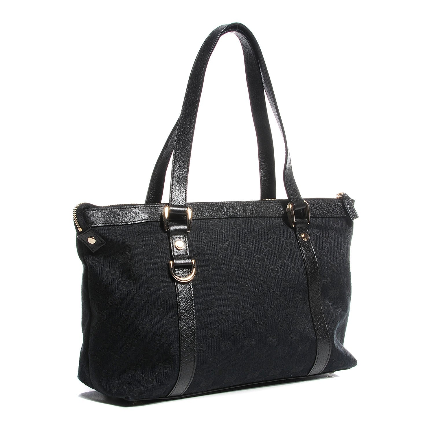 Gucci Monogram Abbey Medium Tote Black 3 of 8