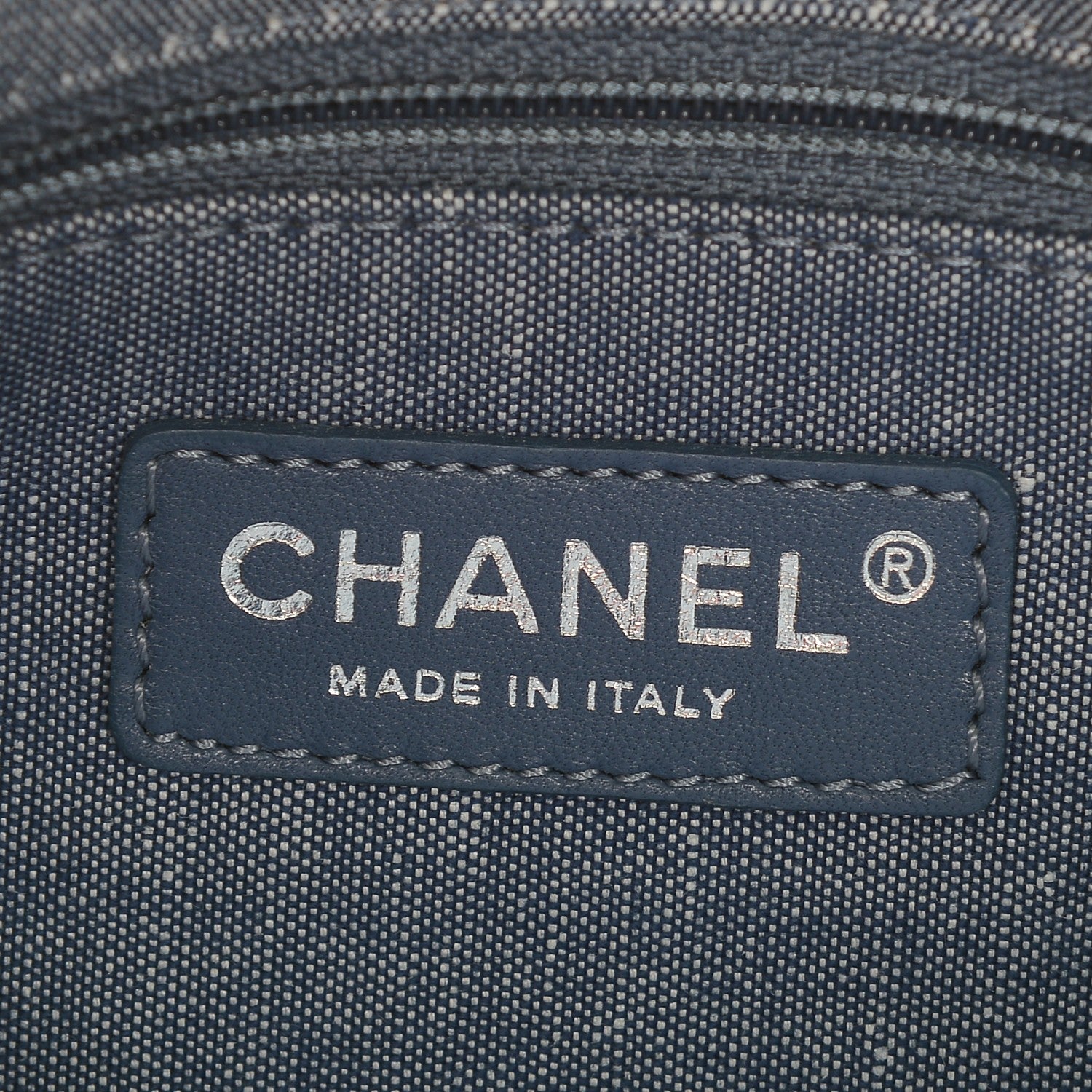 Chanel Denim Quilted Medium Graphic Flap Light Blue 6 of 7