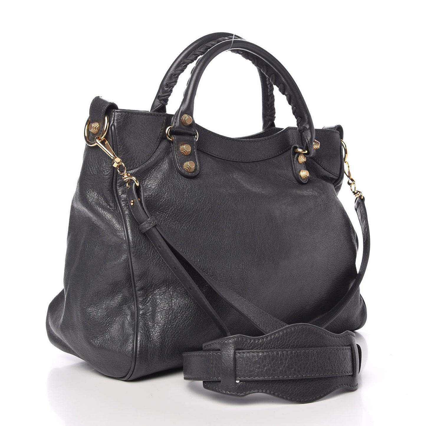 Agneau Giant 12 Gold Hardware Velo Gris Fossile Anthracite