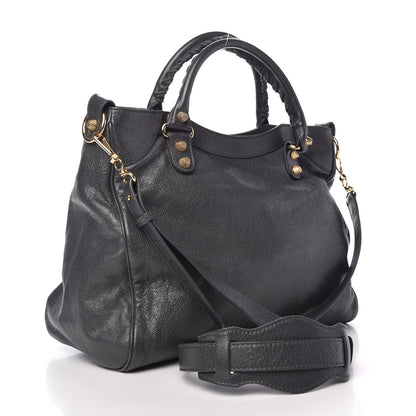Balenciaga Agneau Giant 12 Gold Hardware Velo Gris Fossile Anthracite 3 of 9