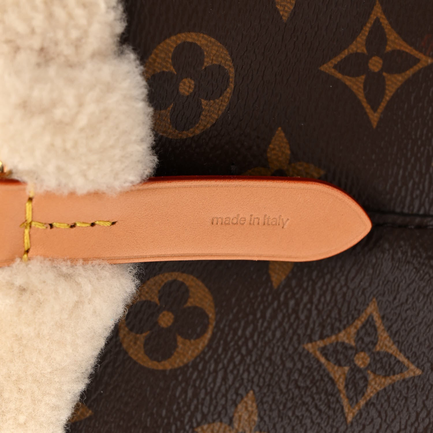 Louis Vuitton Monogram Shearling Cozygram Neonoe BB 7 of 10