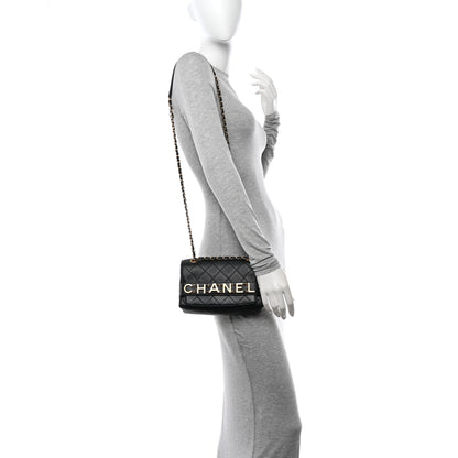 Chanel Calfskin Quilted Small Enchained Flap Black 3 of 12
