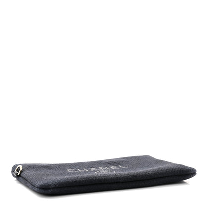 Chanel Mixed Fibers Small Deauville Pouch Black 4 of 7