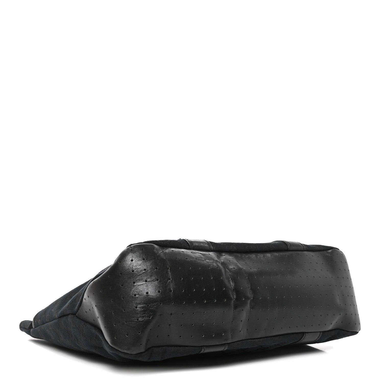 Gucci Monogram Calfskin Perforated Tote Black 4 of 10