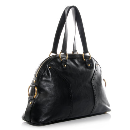 Saint Laurent Leather Large Muse Black 3 of 9