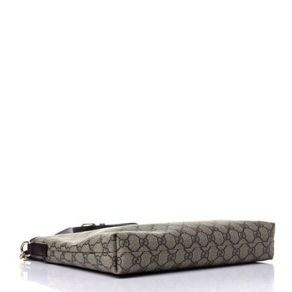 Gucci GG Plus Monogram Medium Flat Messenger Bag Dark Brown 3 of 10