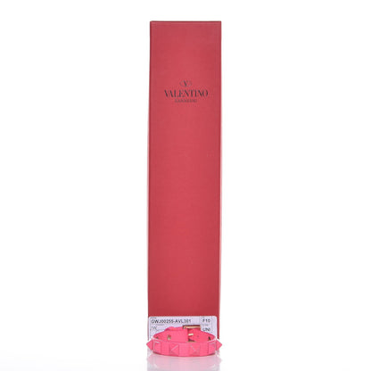 Valentino Garavani Vitello Rockstud Bracelet Fuxia Fluo 9 of 9
