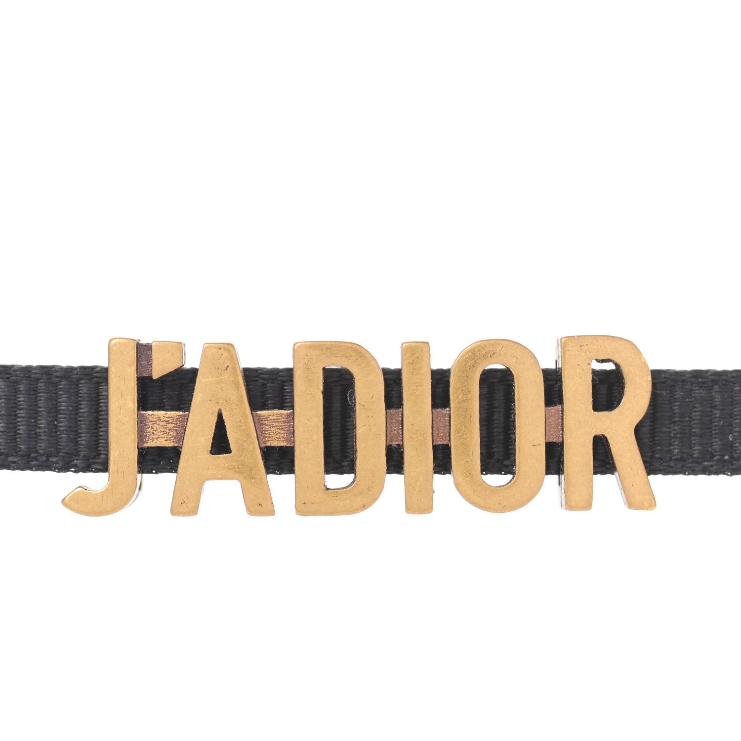 Christian Dior Grosgrain Ribbon J'Adior Logo Choker Necklace Black 4 of 4