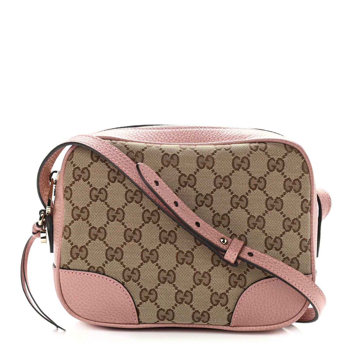 Monogram Mini Bree Messenger Bag Beige Soft Pink