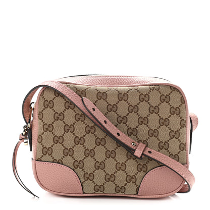 Gucci Monogram Mini Bree Messenger Bag Beige Soft Pink 1 of 10