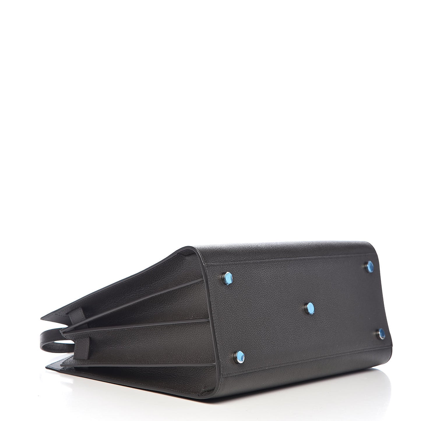 Grained Calfskin Small Sac De Jour Coal
