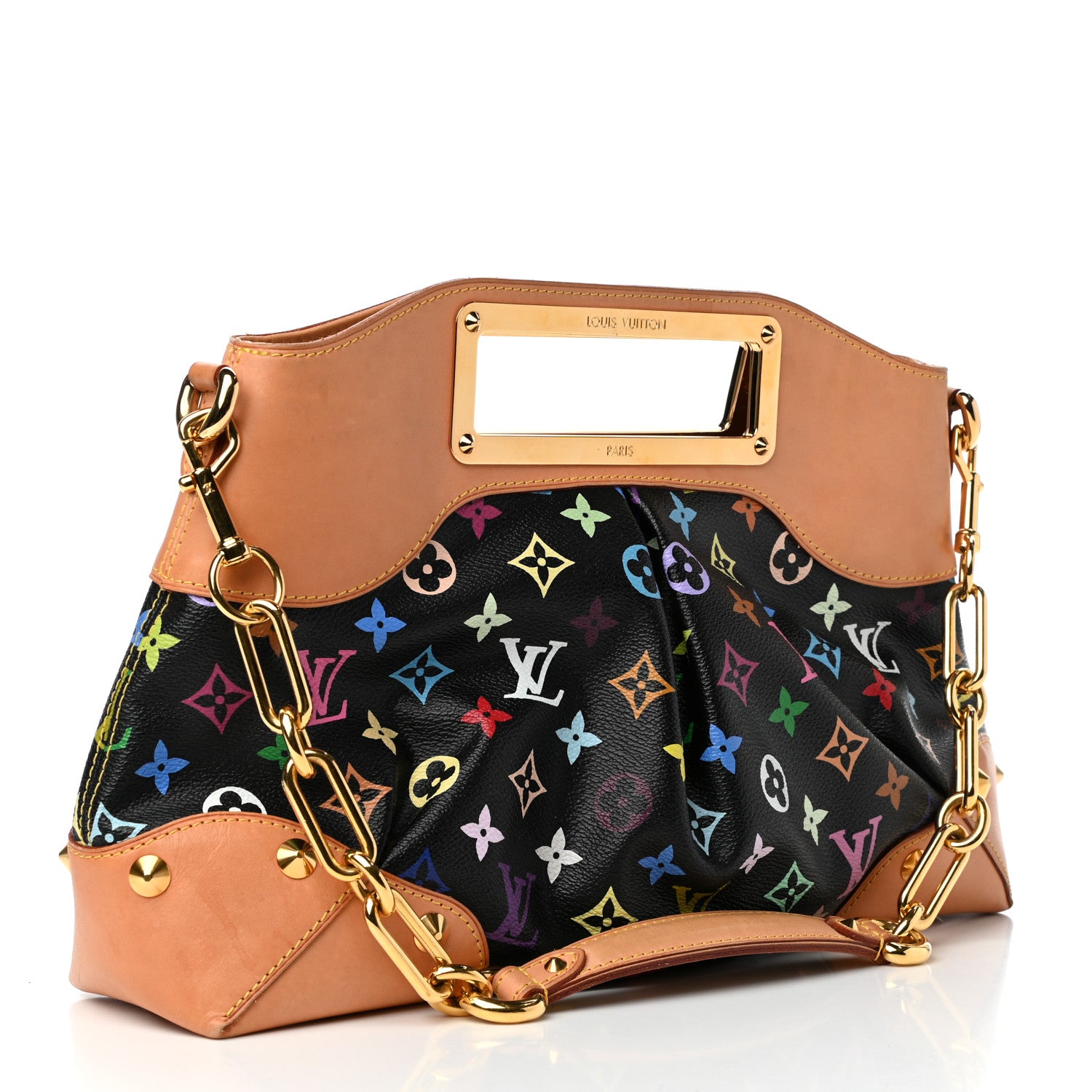 Louis Vuitton Monogram Multicolor Judy MM Black 3 of 9