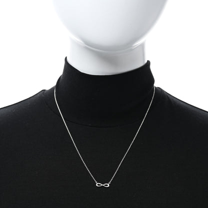 Tiffany Sterling Silver Mini Infinity Pendant Necklace 2 of 5