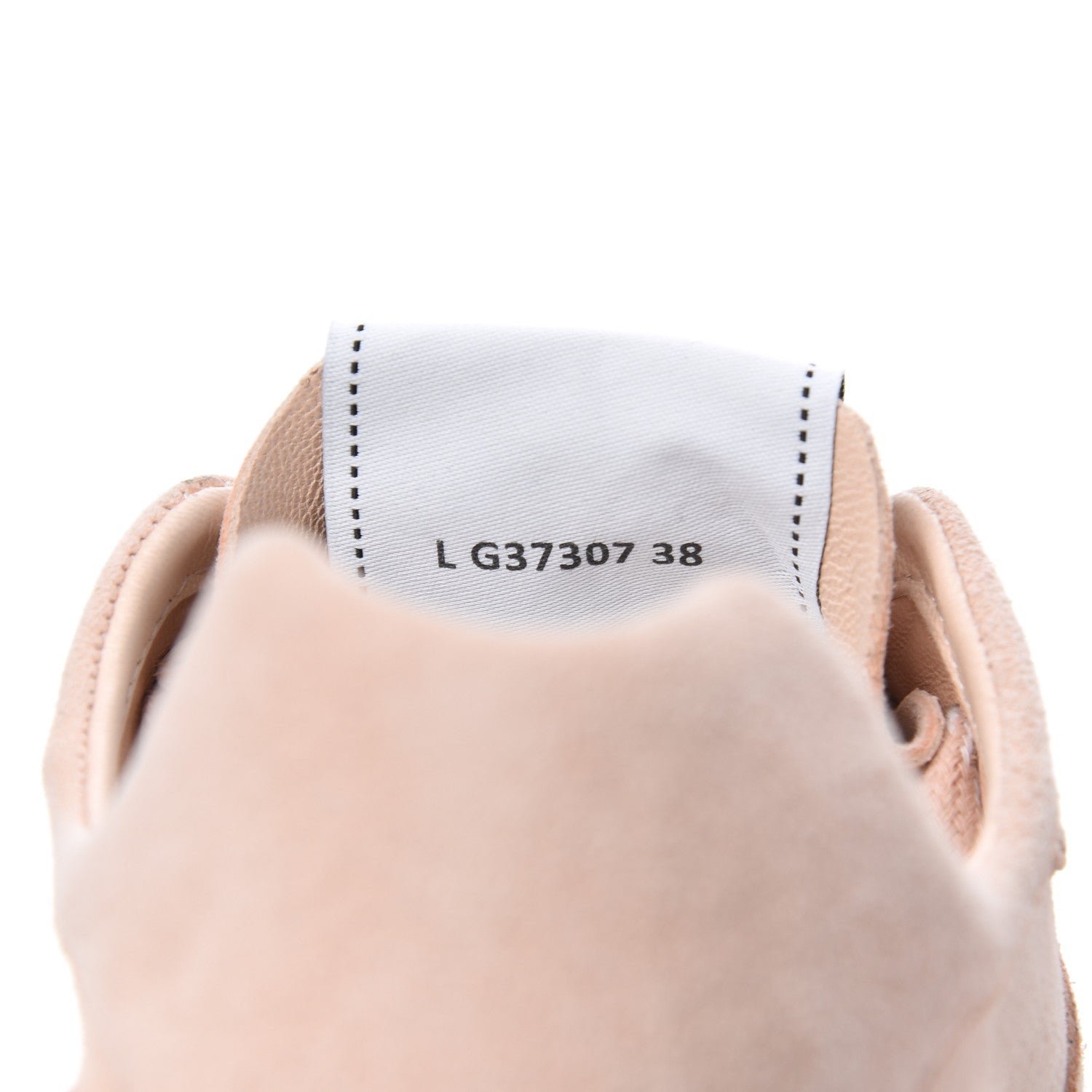 Chanel Suede Goatskin CC Sneakers 38 Light Pink 8 of 9