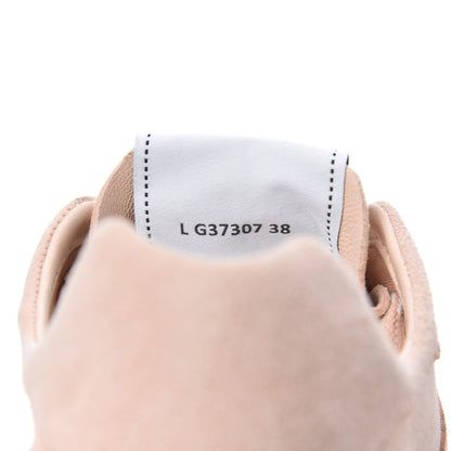 Chanel Suede Goatskin CC Sneakers 38 Light Pink 8 of 9