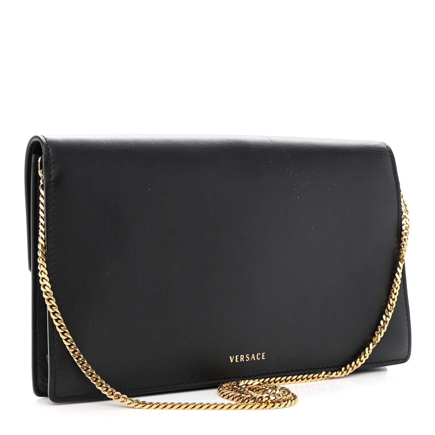 Versace Nappa Medusa Chain Clutch Black 3 of 9
