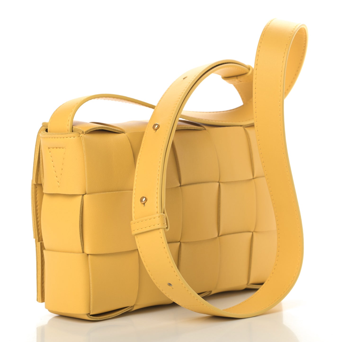 Nappa Maxi Intreccio Cassette Bag Buttercup