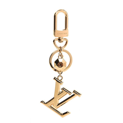 Louis Vuitton LV Facettes Bag Charm Key Holder Gold 1 of 4