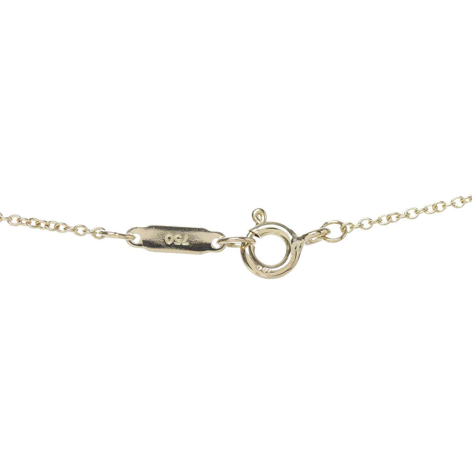 Tiffany 18K Yellow Gold Pearl Heart Drop Pendant Necklace 5 of 5