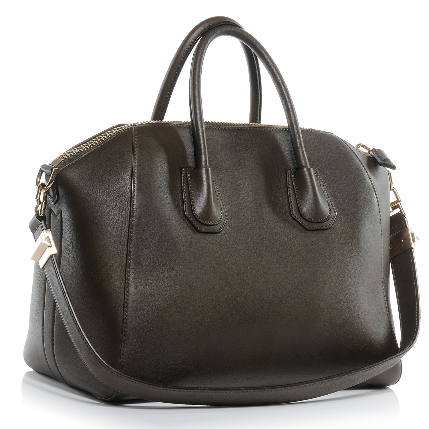 Givenchy Grained Goatskin Medium Antigona Green 3 of 6