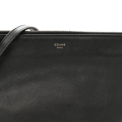 Celine Lambskin Small Trio Crossbody Bag Black 9 of 15