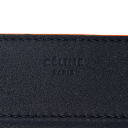 Celine Supple Calfskin Large Phantom Luggage Navy Blue Orange 6 of 10