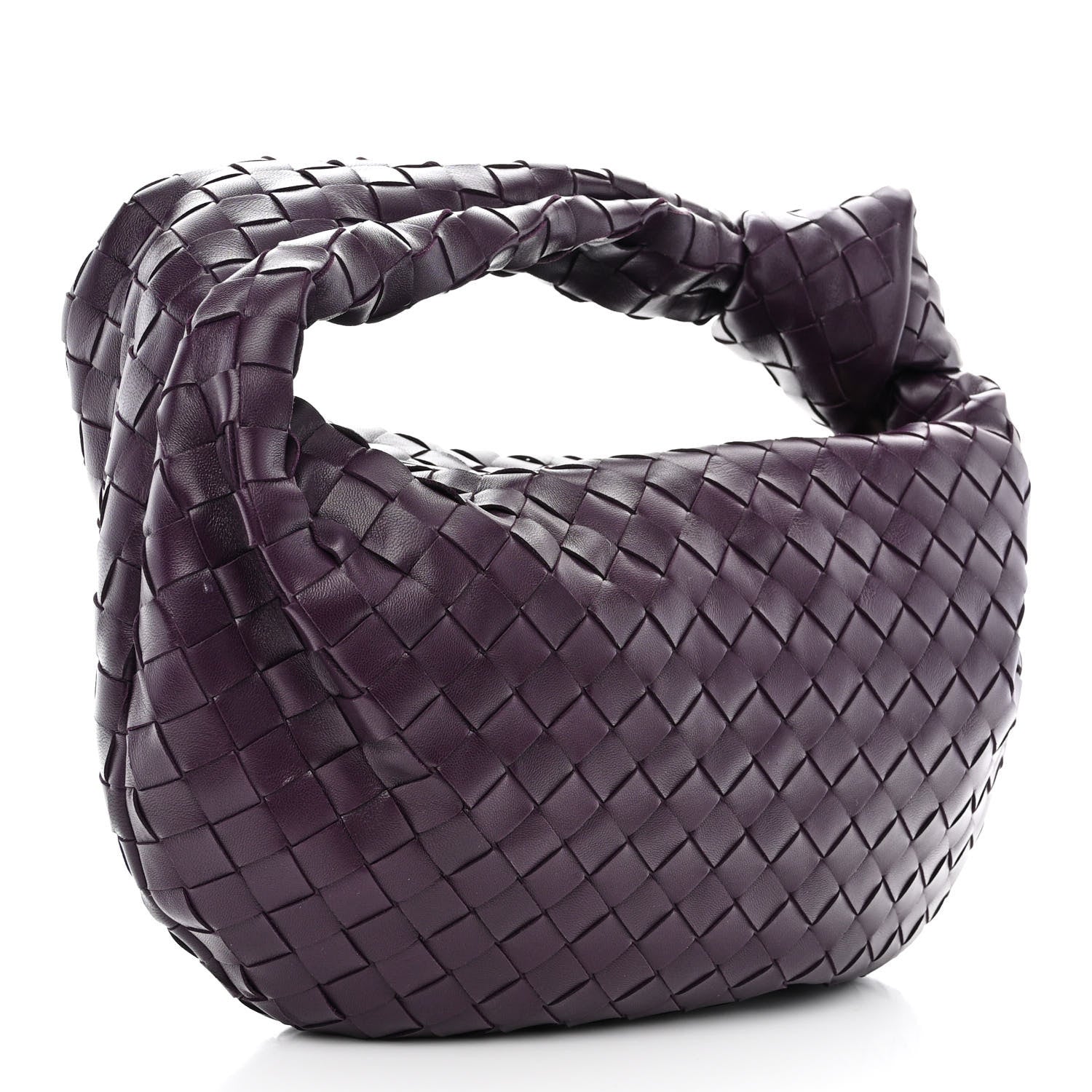 Bottega Veneta Nappa Intrecciato Teen Jodie Hobo Eggplant 3 of 10