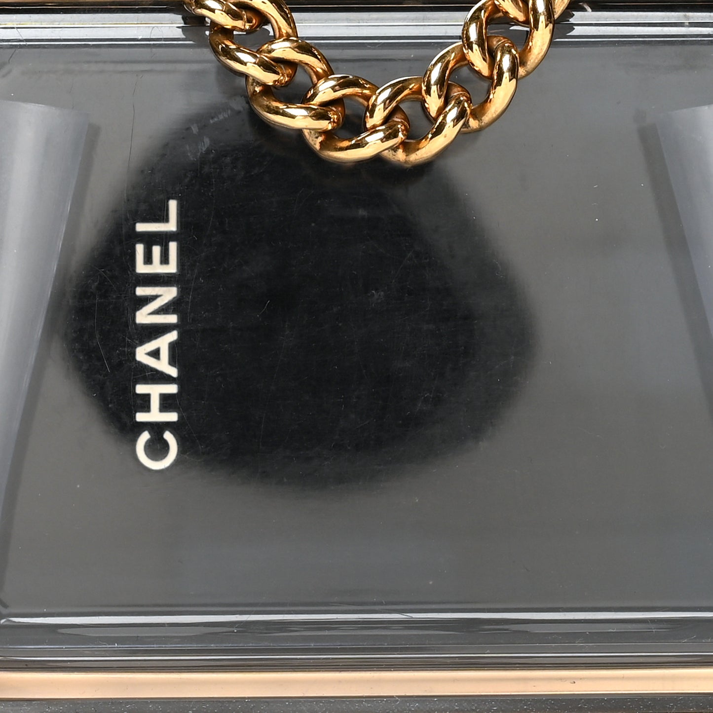 Plexiglass Premiere Minaudiere Clutch Black