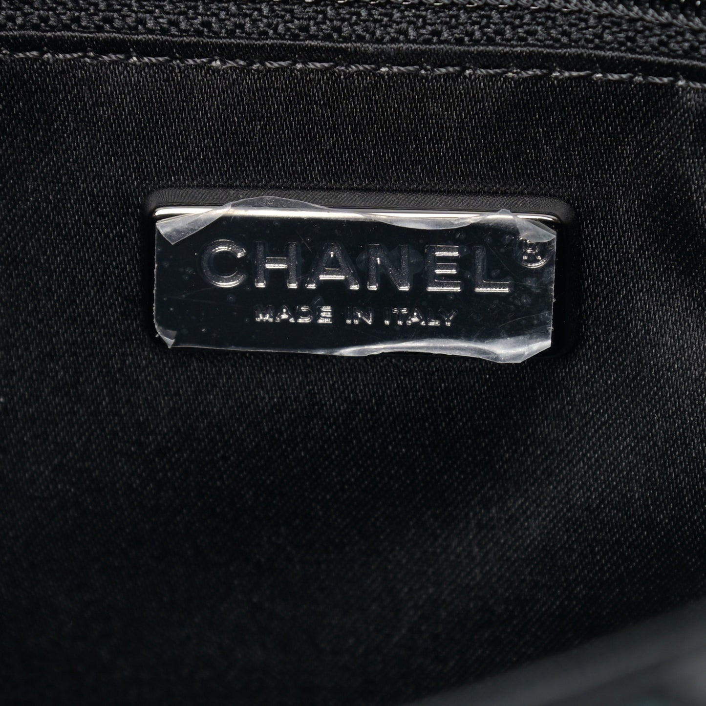 Sequin Lambskin Mini Flap Blue Black