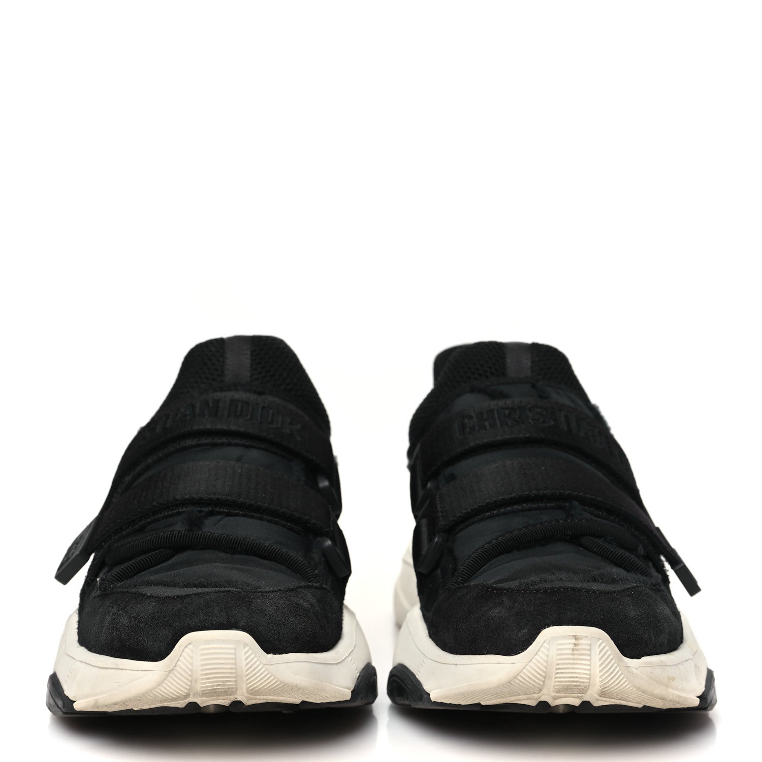 Christian Dior Technical Fabric Nylon Camouflage Womens D-Wander Sneakers 38 Black 2 of 9