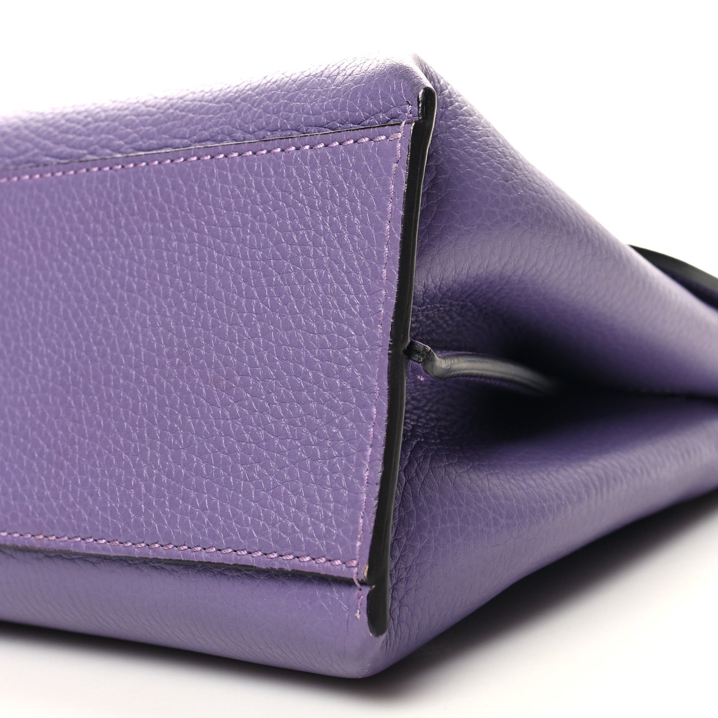 Cellarius Calfskin Small Bamboo Daily Top Handle Bag Purple