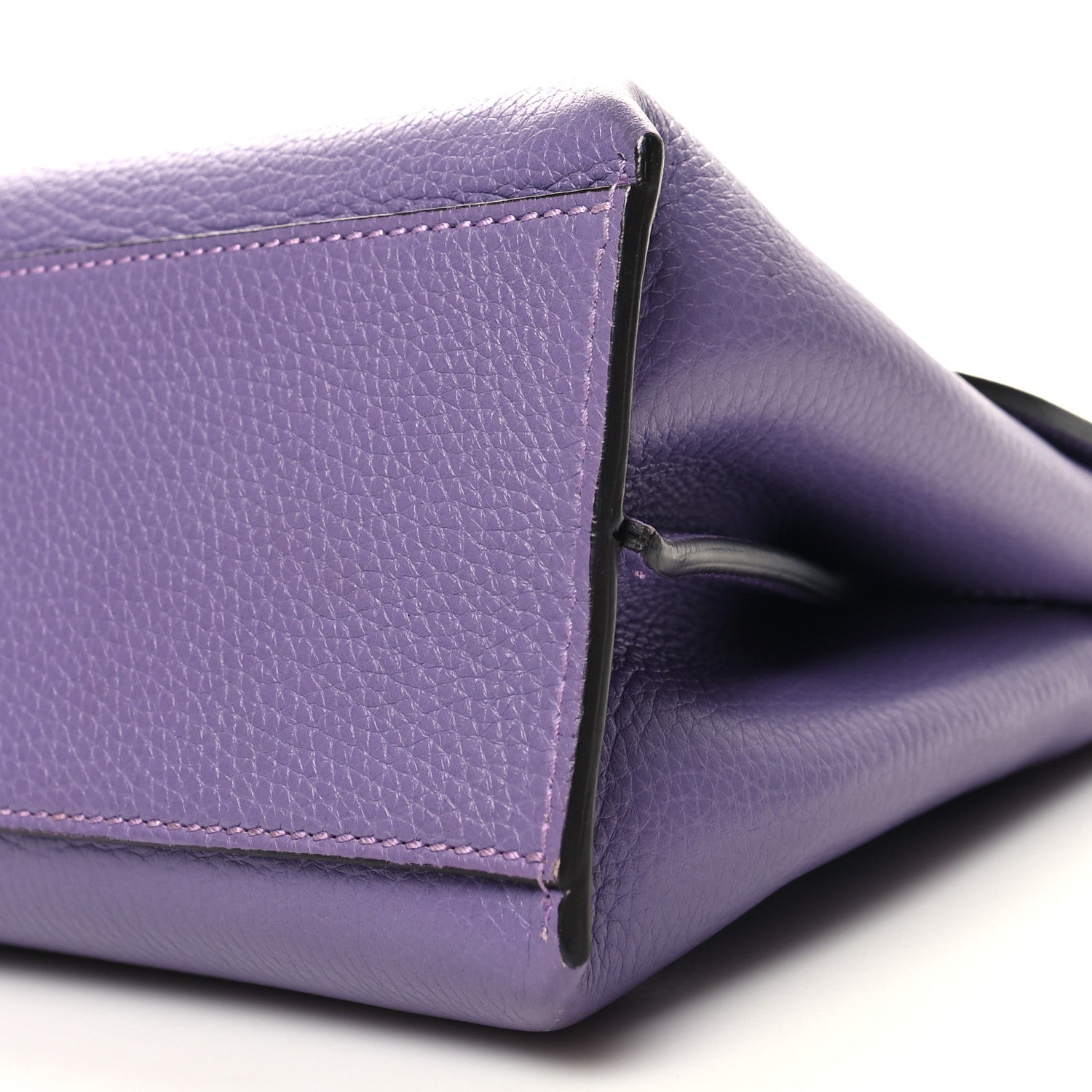 Gucci Cellarius Calfskin Small Bamboo Daily Top Handle Bag Purple 9 of 9